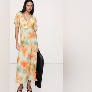 Banana Republic Crepe V-Neck Maxi Dress Size 12 NWT